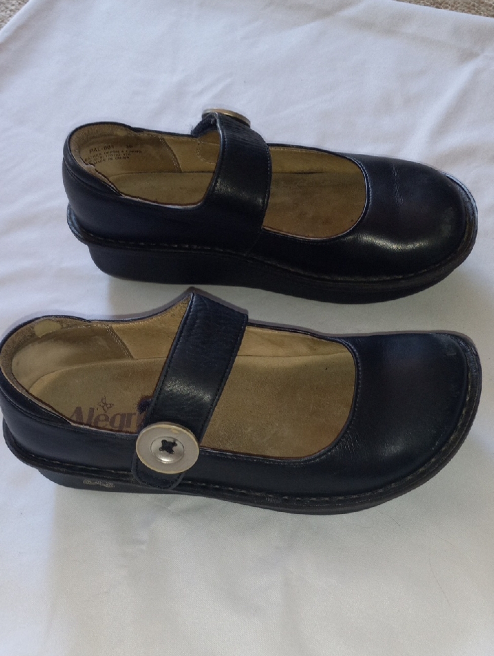 Alegria PALOMA Black Napa Leather Mary Jane EU 36